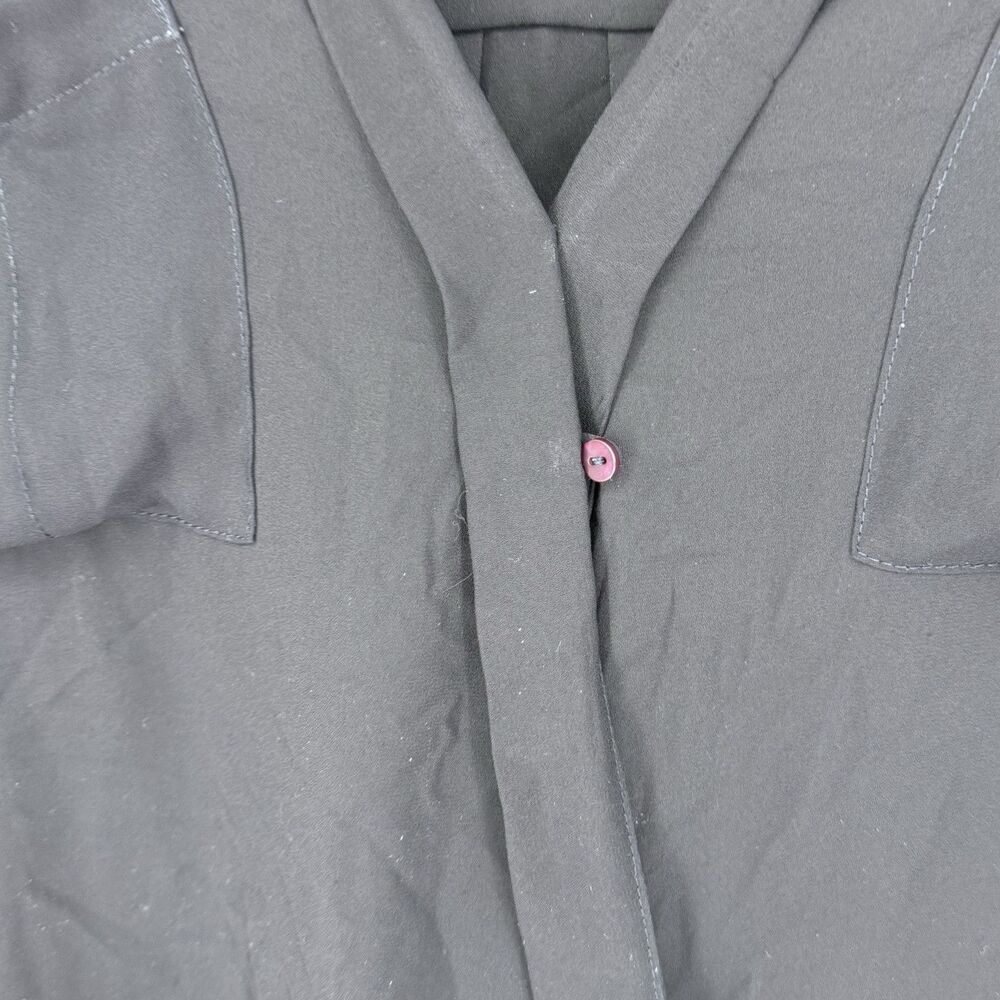 Maeve Eva Drape Front Blouse Blue Women’s Size 12 - Picture 2 of 5